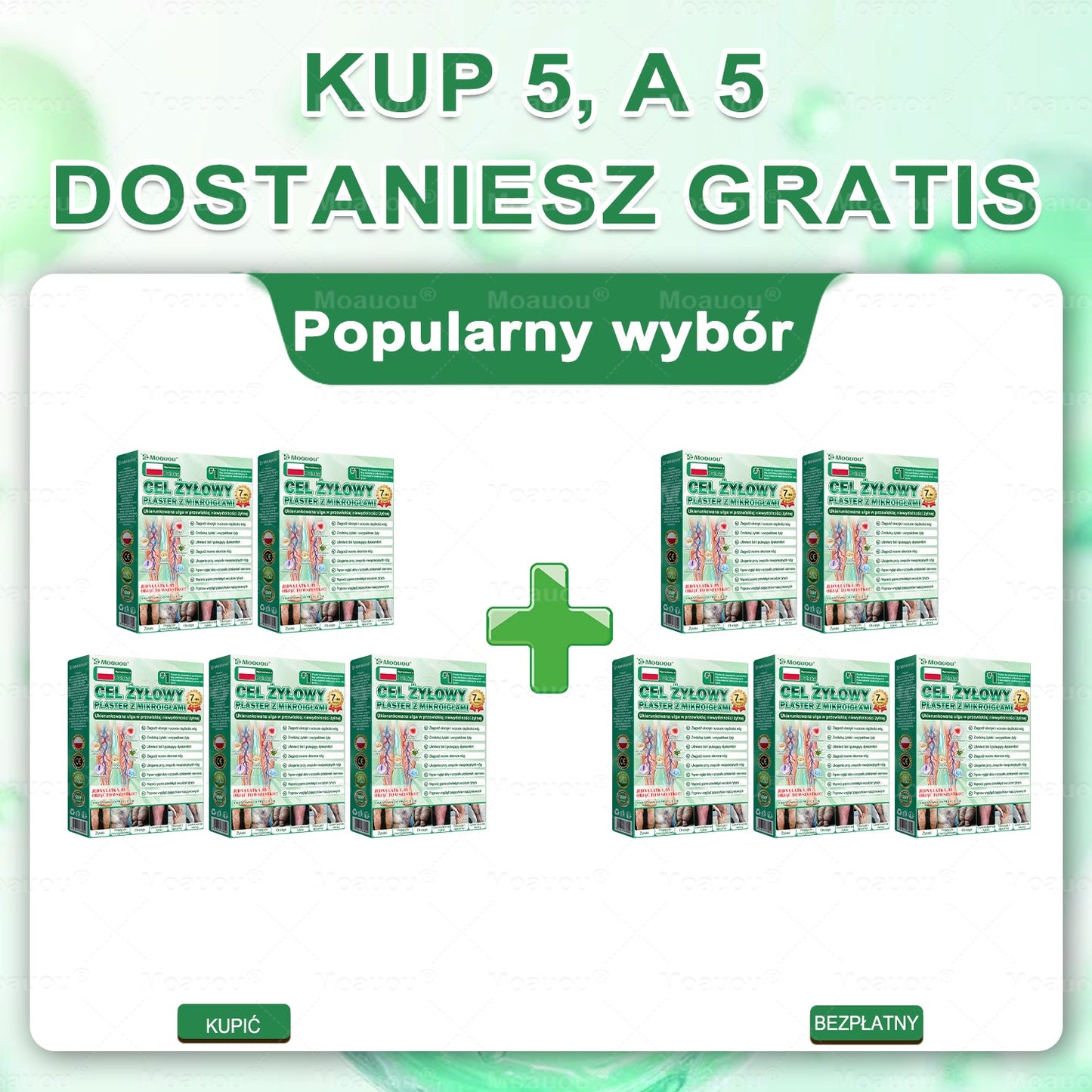 Moauou® Mikronakłuwający Plaster ⚡ Natychmiastowa ulga, długotrwałe efekty – WIELKA PROMOCJA!
